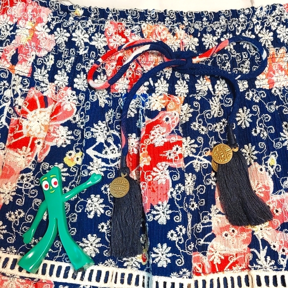 Anthropologie Verb floral embroidered mini skirt, size S - Picture 5 of 10